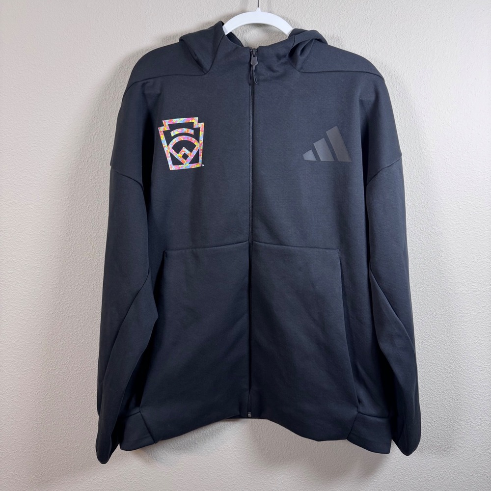Adidas M Z.N.E. FZ Hoodie Men's XL Black LLWS Little League World Series NWT